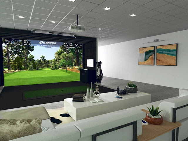 What is the best indoor golf simulator for residential usage?