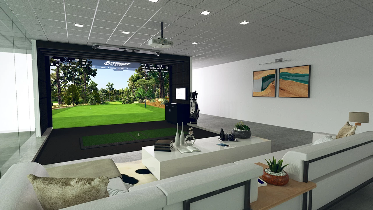 What is the best indoor golf simulator for residential usage?